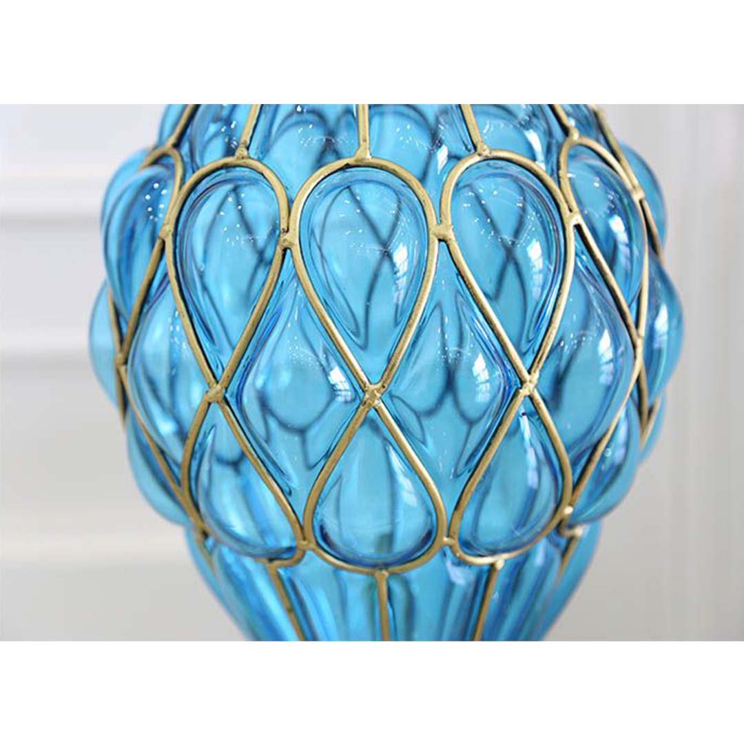 Soga 67Cm Blue Glass Tall Floor Vase With Metal Flower Stand, Home &Amp; Living, Home Decor, Vases, , ,  - Nz Depot 6