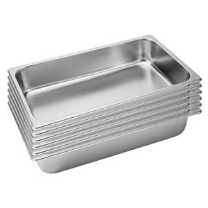 SOGA 6X Gastronorm GN Pan Full Size 1/1 GN Pan 10cm Deep Stainless Steel Tray, Home & Living, Kitchen & Dining, Bakeware, Baking Trays, ,  - NZ DEPOT 1