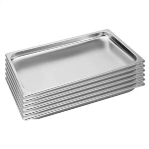 SOGA 6X Gastronorm GN Pan Full Size 1/1 GN Pan 2cm Deep Stainless Steel Tray, Home & Living, Kitchen & Dining, Bakeware, Baking Trays, ,  - NZ DEPOT 1