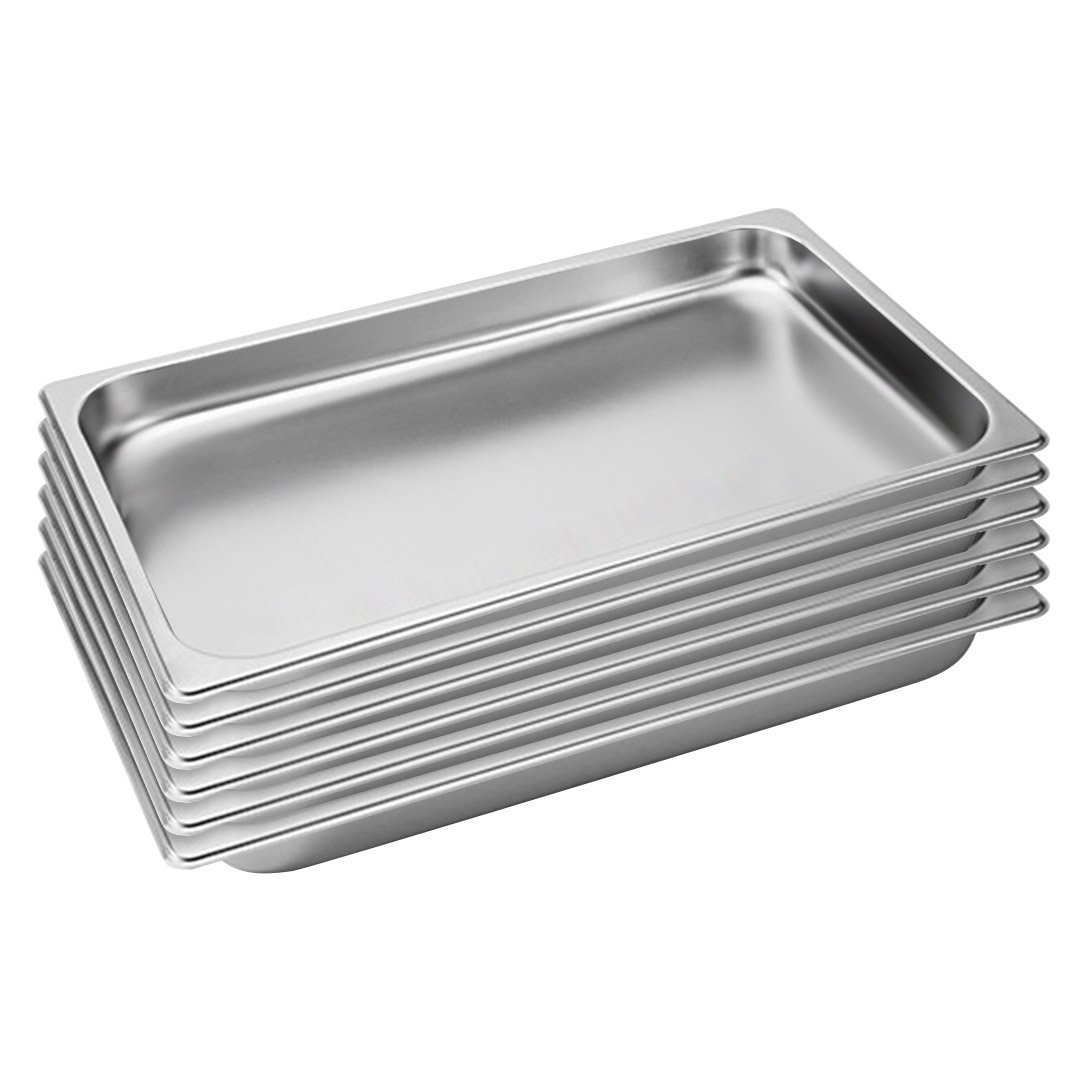 Soga 6X Gastronorm Gn Pan Full Size 1/1 Gn Pan 4Cm Deep Stainless Steel Tray, Home &Amp; Living, Kitchen &Amp; Dining, Bakeware, Baking Trays, ,  - Nz Depot 1