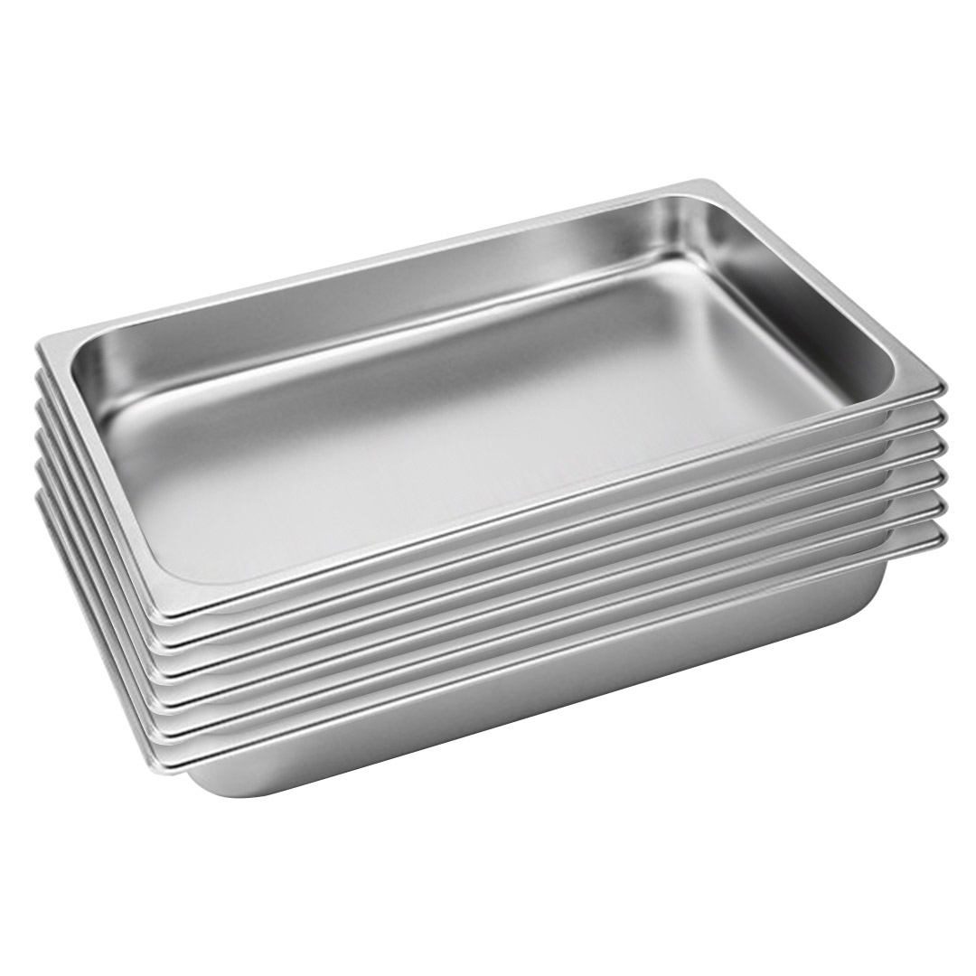 Soga 6X Gastronorm Gn Pan Full Size 1/1 Gn Pan 6.5Cm Deep Stainless Steel Tray, Home &Amp; Living, Kitchen &Amp; Dining, Bakeware, Baking Trays, ,  - Nz Depot 1