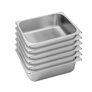 SOGA 6X Gastronorm GN Pan Full Size 1/2 GN Pan 10cm Deep Stainless Steel Tray, Home & Living, Kitchen & Dining, Bakeware, Baking Trays, ,  - NZ DEPOT 1