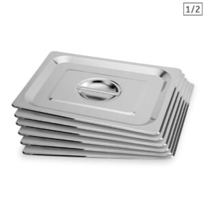 Soga 6X Gastronorm Gn Pan Lid Full Size 12 Stainless Steel Tray Top Cover Nz Depot - Nz Depot