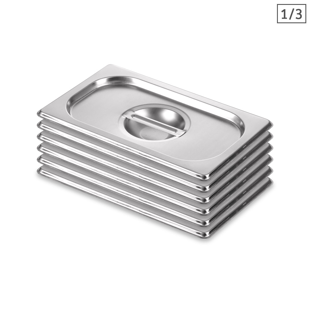 Soga 6X Gastronorm Gn Pan Lid Full Size 1/3 Stainless Steel Tray Top Cover, Home &Amp; Living, Kitchen &Amp; Dining, Bakeware, Baking Trays, ,  - Nz Depot 1