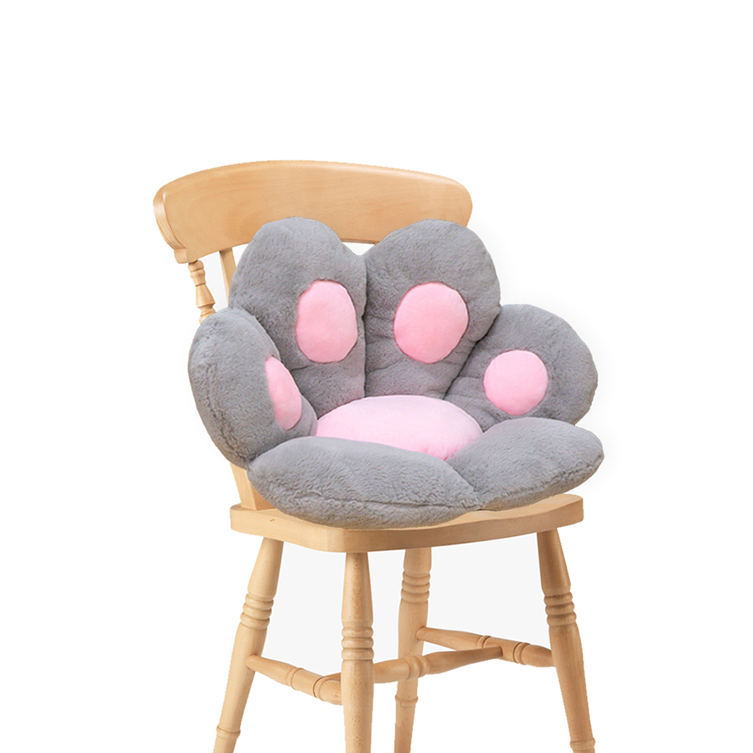 SOGA 70cm Grey Paw Shape Cushion Warm Lazy Sofa Decorative Pillow Backseat Plush Mat Home Decor, Furniture, Living Room Furniture, Occasional Chairs, ,  - NZ DEPOT 1