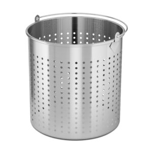 SOGA 98L 18/10 Stainless Steel Perforated Stockpot Basket Pasta Strainer with Handle, home & living, kitchen & dining, cookware, stock & multi pots, ,  - NZ DEPOT 1