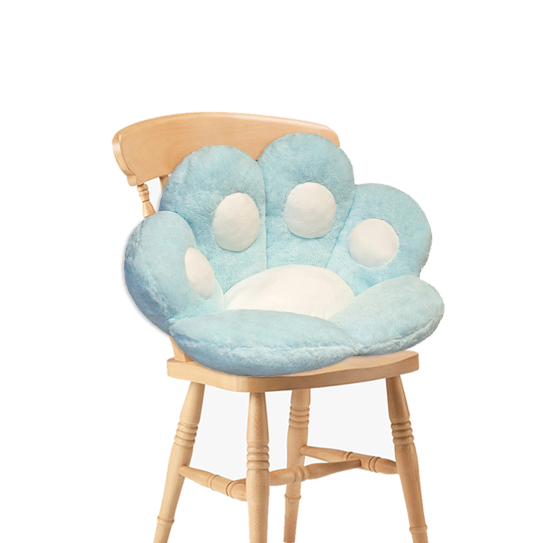 Soga Blue Paw Shape Cushion Warm Lazy Sofa Decorative Pillow Backseat Plush Mat Home Decor, Furniture, Living Room Furniture, Occasional Chairs, , ,  - Nz Depot 1