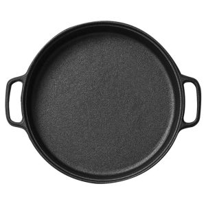 Soga Cast Iron 35Cm Frying Pan Skillet Coating Steak Sizzle Platter Nz Depot - Nz Depot