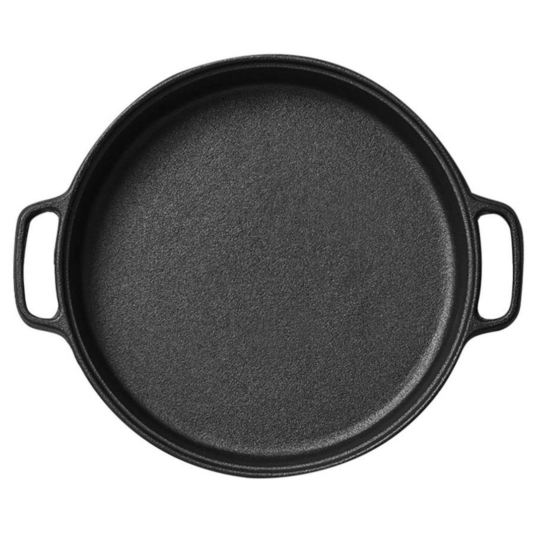 Soga Cast Iron 35Cm Frying Pan Skillet Coating Steak Sizzle Platter, Home &Amp; Living, Kitchen &Amp; Dining, Cookware, Griddles &Amp; Grill Pans, ,  - Nz Depot 1