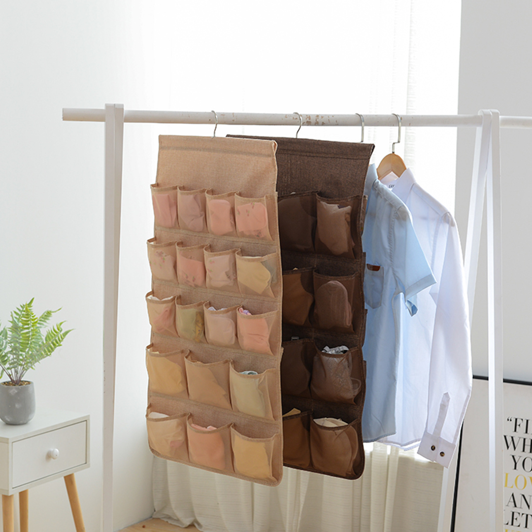 Soga Coffee Double Sided Hanging Storage Bag Underwear Bra Socks Mesh Pocket Hanger Home Organiser, Furniture, Storage &Amp; Shelving, Home Storage, , ,  - Nz Depot 8