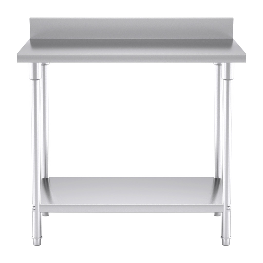 Soga Commercial Catering Kitchen Stainless Steel Prep Work Bench Table With Back-Splash 100*70*85Cm, Furniture, Kitchen &Amp; Dining Room Furniture, Buffets, Sideboards &Amp; Kitchen Islands, , ,  - Nz Depot 2