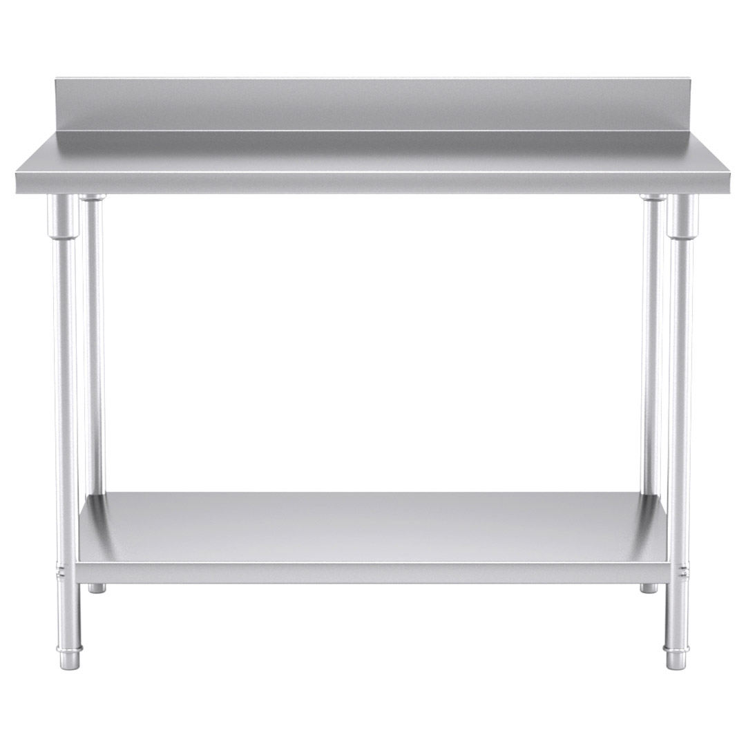 Soga Commercial Catering Kitchen Stainless Steel Prep Work Bench Table With Back-Splash 120*70*85Cm, Furniture, Kitchen &Amp; Dining Room Furniture, Buffets, Sideboards &Amp; Kitchen Islands, , ,  - Nz Depot 2