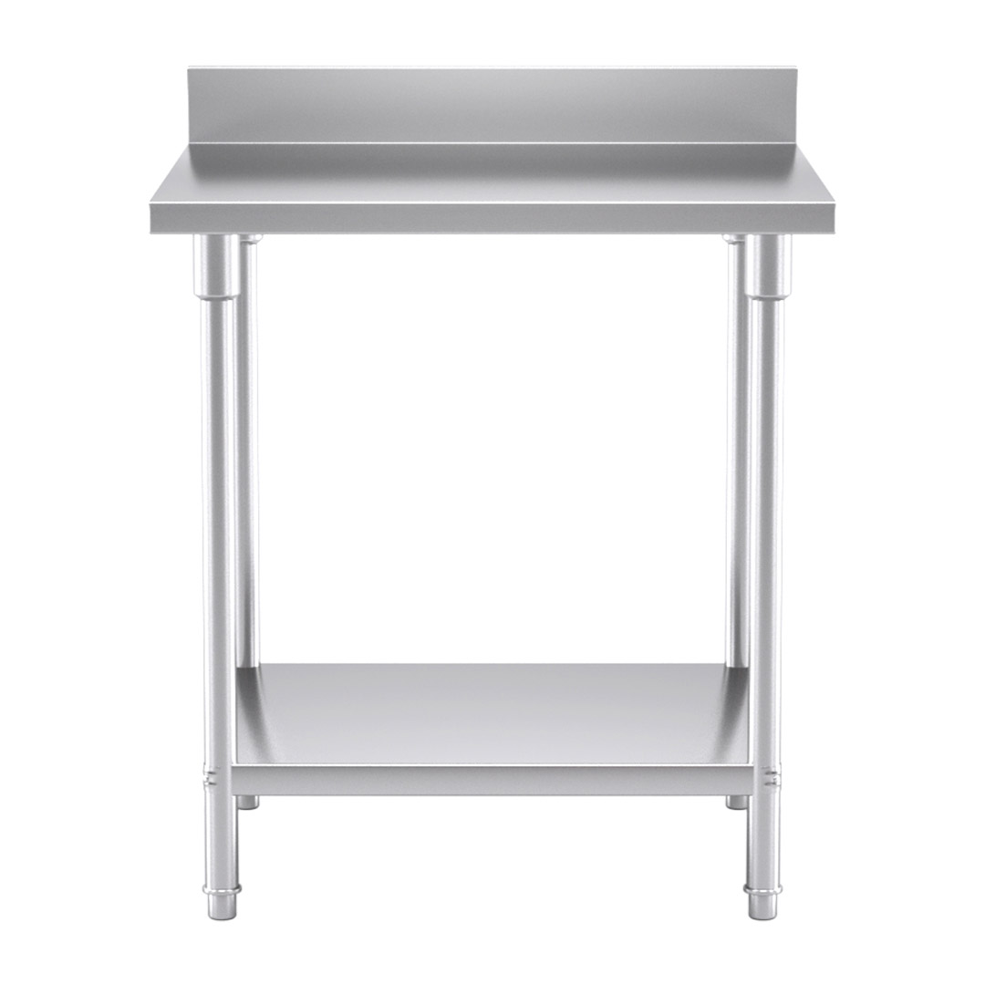 Soga Commercial Catering Kitchen Stainless Steel Prep Work Bench Table With Back-Splash 80*70*85Cm, Furniture, Kitchen &Amp; Dining Room Furniture, Buffets, Sideboards &Amp; Kitchen Islands, , ,  - Nz Depot 2