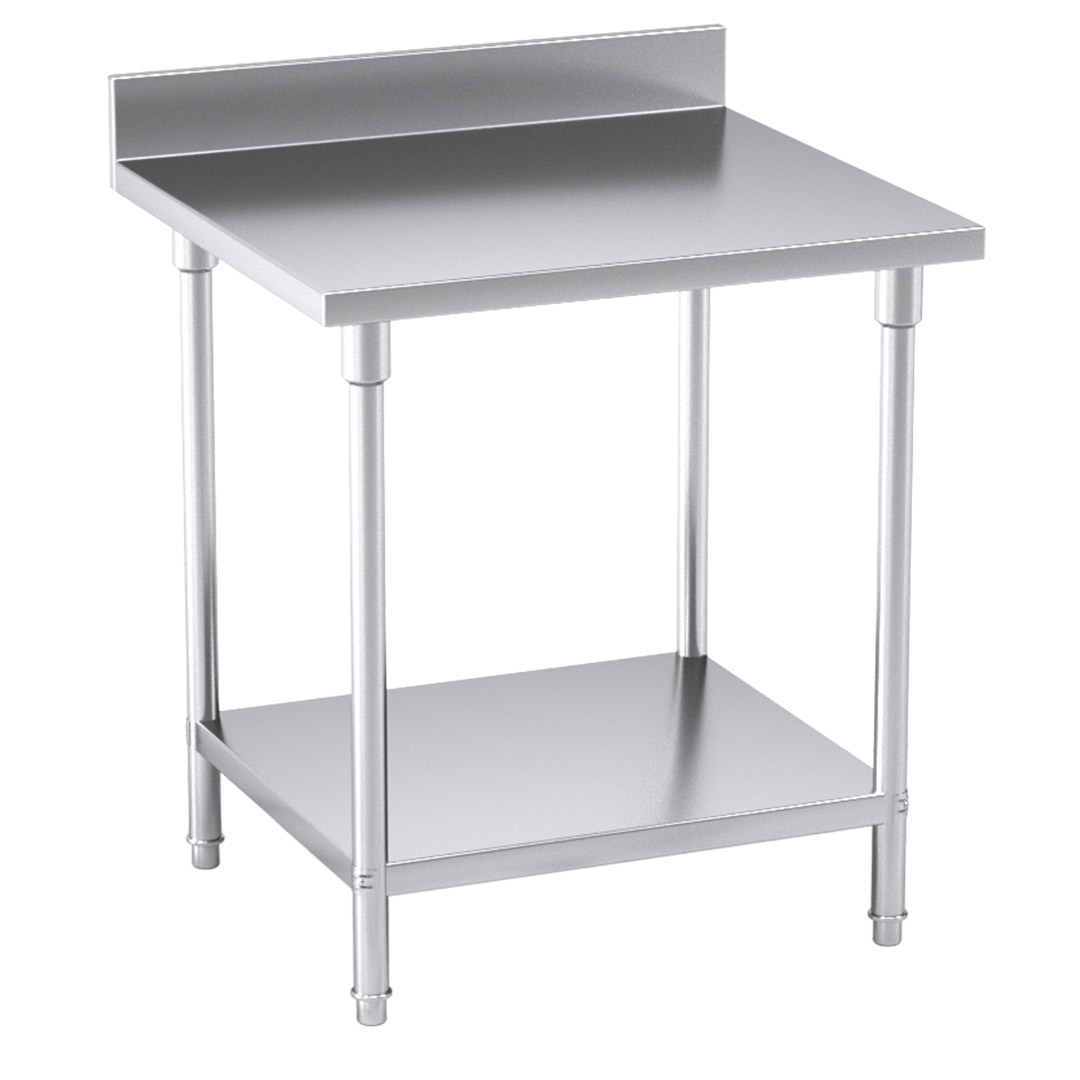 Soga Commercial Catering Kitchen Stainless Steel Prep Work Bench Table With Back-Splash 80*70*85Cm, Furniture, Kitchen &Amp; Dining Room Furniture, Buffets, Sideboards &Amp; Kitchen Islands, , ,  - Nz Depot 1