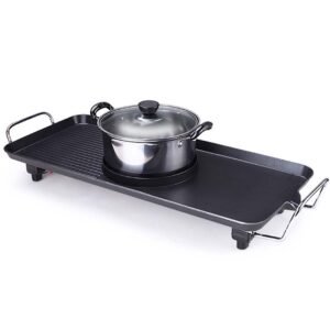 SOGA Electric Steamboat Asian Hot Pot Soup Maker Fondue Teppanyaki Hotpot Grill, electronics & appliances, appliances, small kitchen appliances, benchtop cooking, sandwich presses & grills,  - NZ DEPOT 2