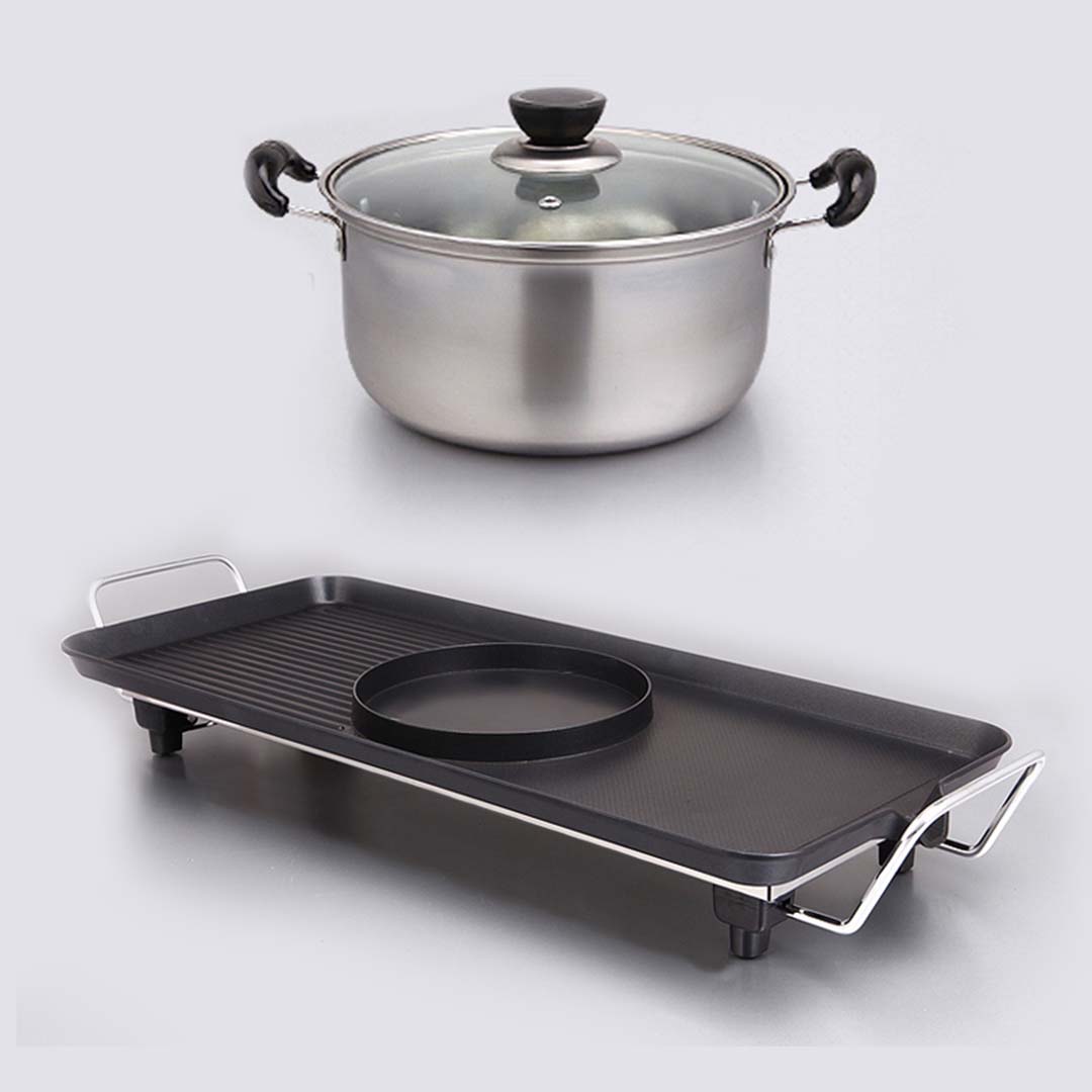 Soga Electric Steamboat Asian Hot Pot Soup Maker Fondue Teppanyaki Hotpot Grill, Electronics &Amp; Appliances &Gt; Appliances &Gt; Small Kitchen Appliances &Gt; Benchtop Cooking &Gt; Sandwich Presses &Amp; Grills, , , , ,  - Nz Depot 9