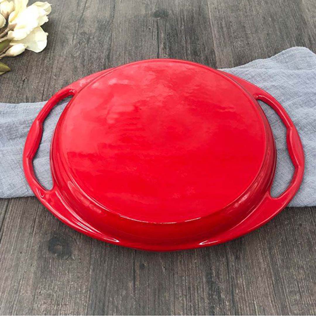 Soga Enamel Porcelain 26Cm Cast Iron Frying Pan Skillet Non-Stick Coating Steak Sizzle Platter, Home &Amp; Living, Kitchen &Amp; Dining, Cookware, Griddles &Amp; Grill Pans, ,  - Nz Depot 7