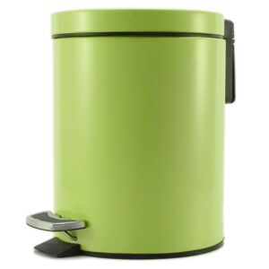 SOGA Foot Pedal Stainless Steel Rubbish Recycling Garbage Waste Trash Bin Round 12L Green, Home & Living, Kitchen & Dining, Kitchen Storage, Kitchen Bins, ,  - NZ DEPOT 1