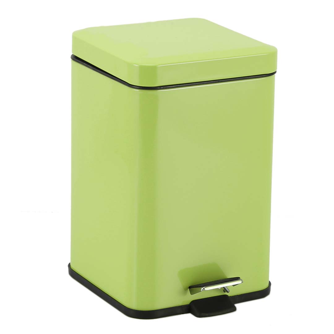 Soga Foot Pedal Stainless Steel Rubbish Recycling Garbage Waste Trash Bin Square 12L Green, Home &Amp; Living, Kitchen &Amp; Dining, Kitchen Storage, Kitchen Bins, ,  - Nz Depot 1