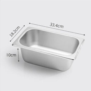 SOGA Gastronorm GN Pan Full Size 1/3 GN Pan 10cm Deep Stainless Steel Tray, Home & Living, Kitchen & Dining, Bakeware, Baking Trays, ,  - NZ DEPOT 2