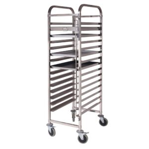 SOGA Gastronorm Trolley 15 Tier Stainless Steel Cake Bakery Trolley Suits 60*40cm Tray, Business & Industrial, Food Service, Food Service Carts, , ,  - NZ DEPOT 1