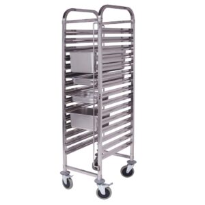 SOGA Gastronorm Trolley 16 Tier Stainless Steel Bakery Trolley Suits GN 1/1 Pans, Business & Industrial, Food Service, Food Service Carts, , ,  - NZ DEPOT 1