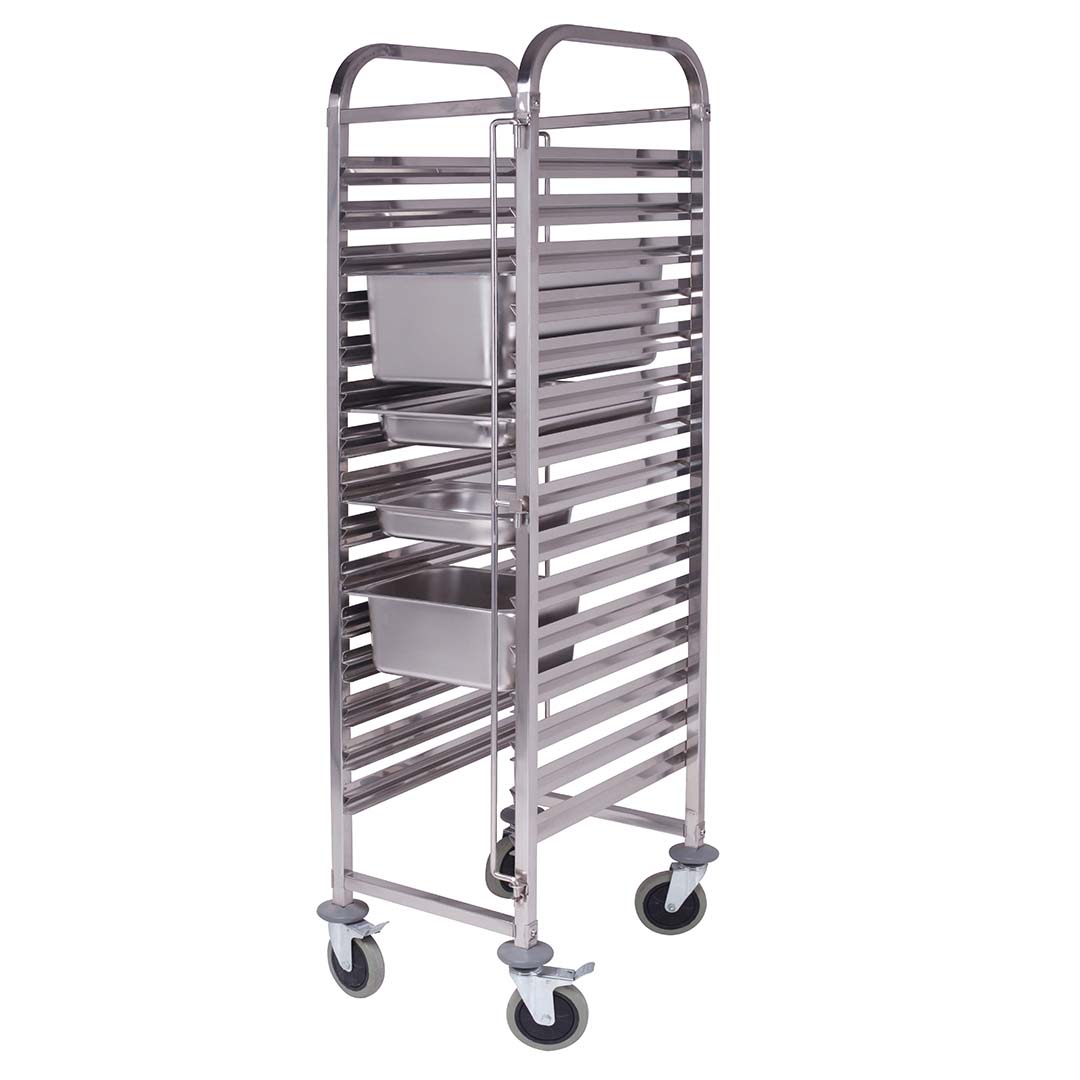 Soga Gastronorm Trolley 16 Tier Stainless Steel Bakery Trolley Suits Gn 1/1 Pans, Business &Amp; Industrial, Food Service, Food Service Carts, , ,  - Nz Depot 1