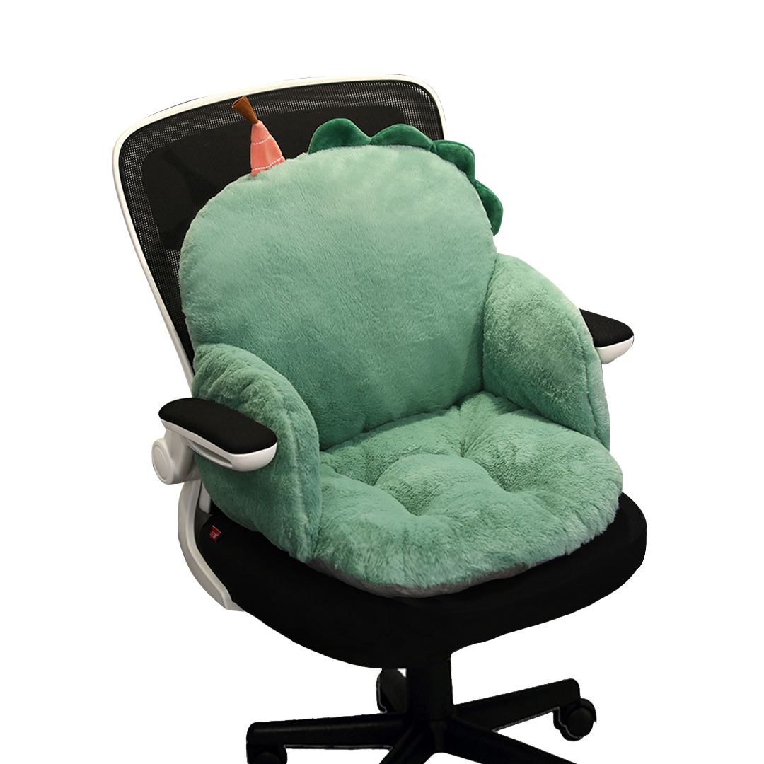 Soga Green Dino Shape Cushion Soft Leaning Bedside Pad Sedentary Plushie Pillow Home Decor, Furniture, Living Room Furniture, Occasional Chairs, ,  - Nz Depot 1