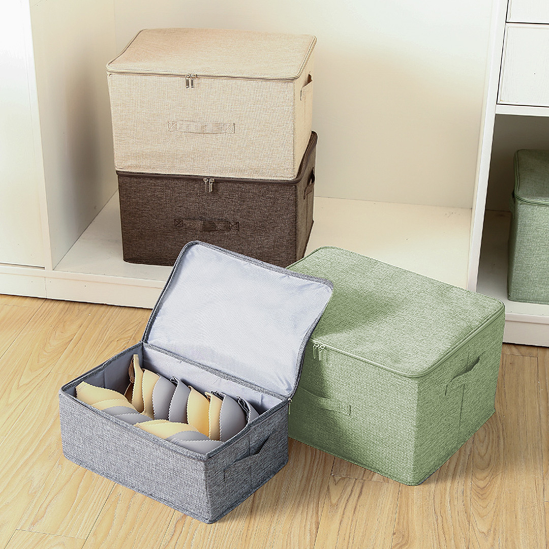 Soga Green Large Portable Double Zipper Storage Box Moisture Proof Clothes Basket Foldable Home Organiser, Furniture, Storage &Amp; Shelving, Home Storage, , ,  - Nz Depot 3