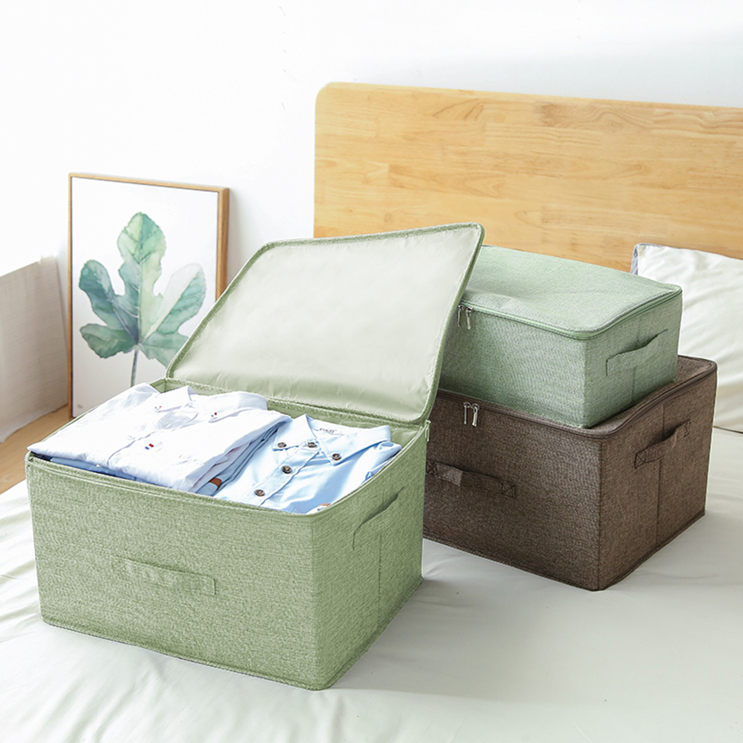 Soga Green Large Portable Double Zipper Storage Box Moisture Proof Clothes Basket Foldable Home Organiser, Furniture, Storage &Amp; Shelving, Home Storage, , ,  - Nz Depot 5