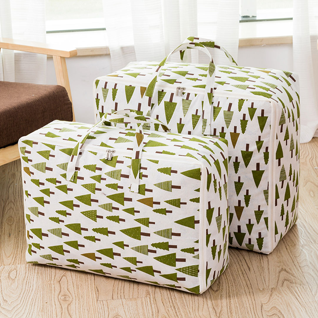 Soga Green Pine Tree Large Storage Luggage Bag Double Zipper Foldable Travel Organiser Essentials, Furniture, Storage &Amp; Shelving, Home Storage, , ,  - Nz Depot 4