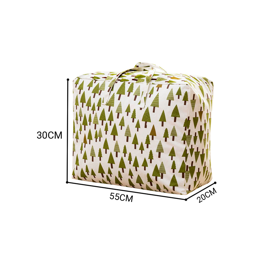 Soga Green Pine Tree Medium Storage Luggage Bag Double Zipper Foldable Travel Organiser Essentials, Furniture, Storage &Amp; Shelving, Home Storage, , ,  - Nz Depot 6