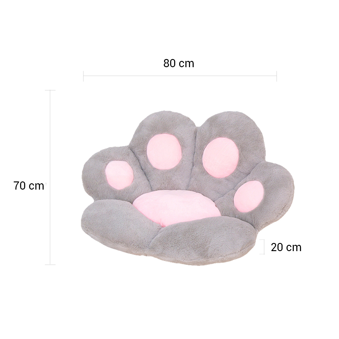 Soga Grey Paw Shape Cushion Warm Lazy Sofa Decorative Pillow Backseat Plush Mat Home Decor, Furniture, Living Room Furniture, Occasional Chairs, , ,  - Nz Depot 4