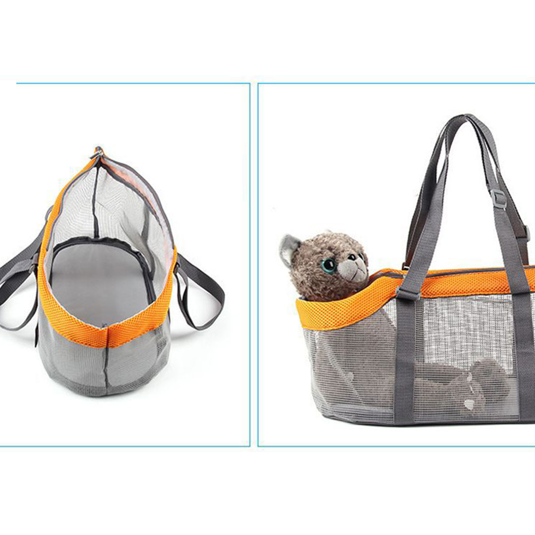 Soga Grey Pet Carrier Bag Breathable Net Mesh Tote Pouch Dog Cat Travel Essentials, Pet Supplies, Dogs, Carriers &Amp; Travel Products, , ,  - Nz Depot 6