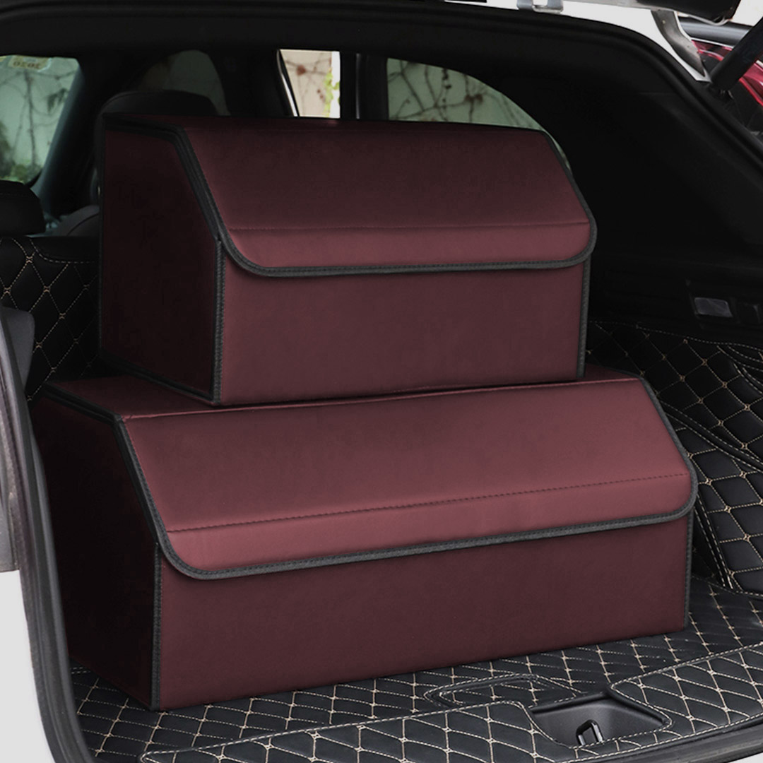 Soga Leather Car Boot Collapsible Foldable Trunk Cargo Organizer Portable Storage Box Red Large, Garden, Tools &Amp; Hardware, Automotive Parts &Amp; Accessories, Accessories &Amp; Car Care, Interior Accessories, ,  - Nz Depot 8