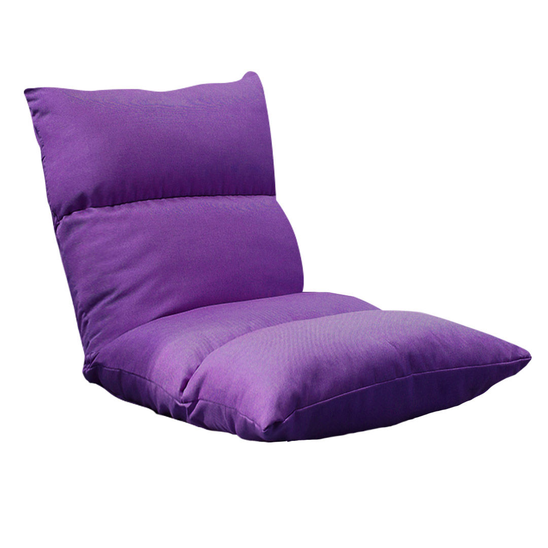 Soga Lounge Floor Recliner Adjustable Lazy Sofa Bed Folding Game Chair Purple, Furniture, Living Room Furniture, Occasional Chairs, , ,  - Nz Depot 1