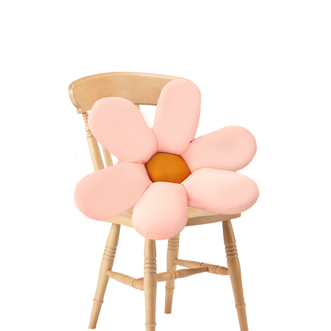 Soga Pink Daisy Flower Shape Cushion Soft Leaning Bedside Pad Floor Plush Pillow Home Decor, Furniture, Living Room Furniture, Occasional Chairs, , ,  - Nz Depot 1