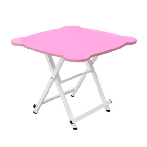 SOGA Pink Minimalist Cat Ear Folding Table Indoor Outdoor Portable Stall Desk Home Decor, Furniture, Living Room Furniture, Tables, , ,  - NZ DEPOT 1