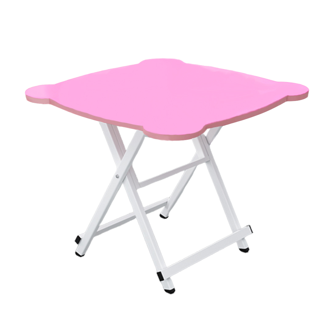 Soga Pink Minimalist Cat Ear Folding Table Indoor Outdoor Portable Stall Desk Home Decor, Furniture, Living Room Furniture, Tables, , ,  - Nz Depot 1