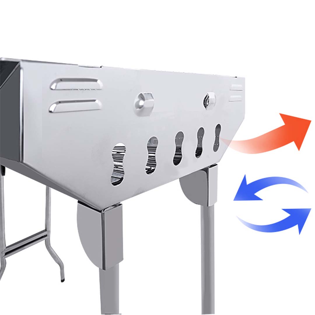 Soga Skewers Grill Portable Stainless Steel Charcoal Bbq Outdoor 6-8 Persons, Home &Amp; Living, Outdoor Living, Barbecues, Barbecues, Freestanding,  - Nz Depot 7