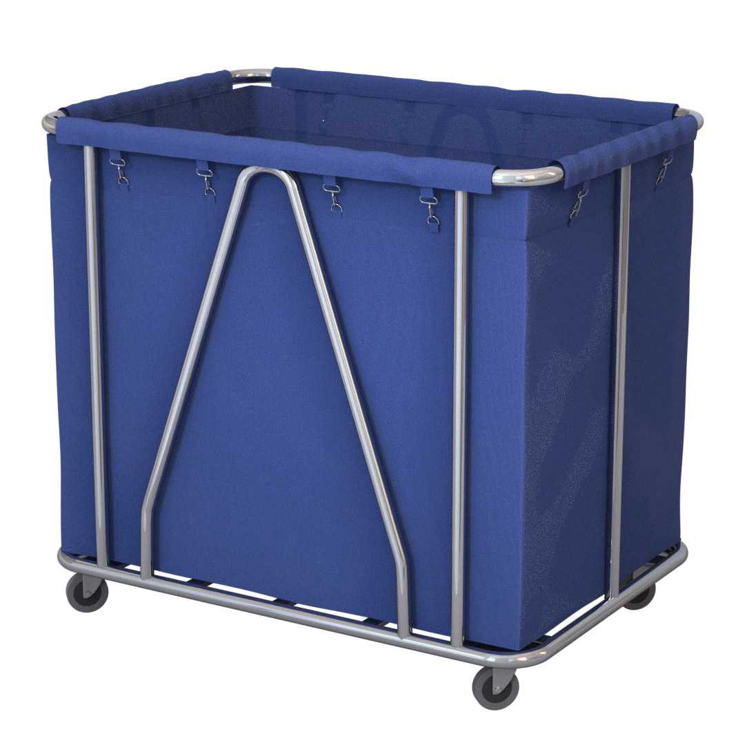 Soga Stainless Steel Commercial Large Soiled Linen Laundry Trolley Cart With Wheels Blue, Business &Amp; Industrial, Food Service, Food Service Carts, , ,  - Nz Depot 1