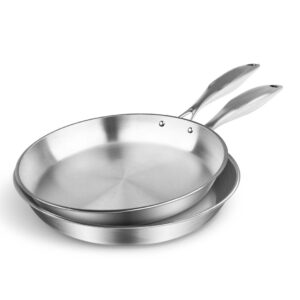 Soga Stainless Steel Fry Pan 20Cm 24Cm Frying Pan Top Grade Induction Cooking Nz Depot - Nz Depot