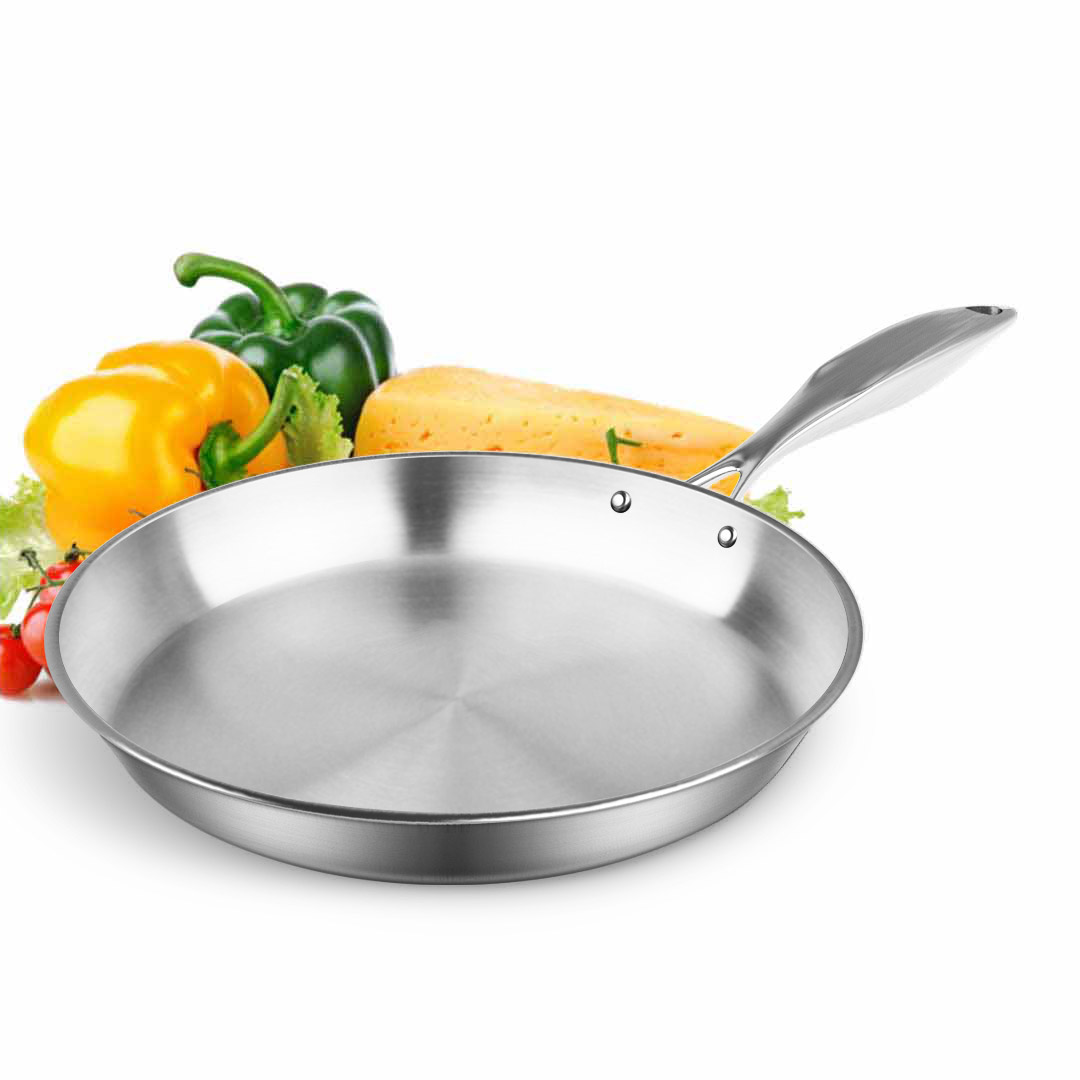 Soga Stainless Steel Fry Pan 20Cm 24Cm Frying Pan Top Grade Induction Cooking, Home &Amp; Living &Gt; Kitchen &Amp; Dining &Gt; Cookware &Gt; Frying Pans, , , , ,  - Nz Depot 9