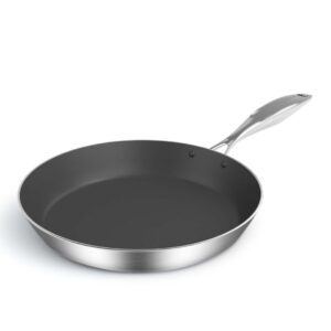 Soga Stainless Steel Fry Pan 20Cm Frying Pan Induction Frypan Non Stick Interior Nz Depot - Nz Depot