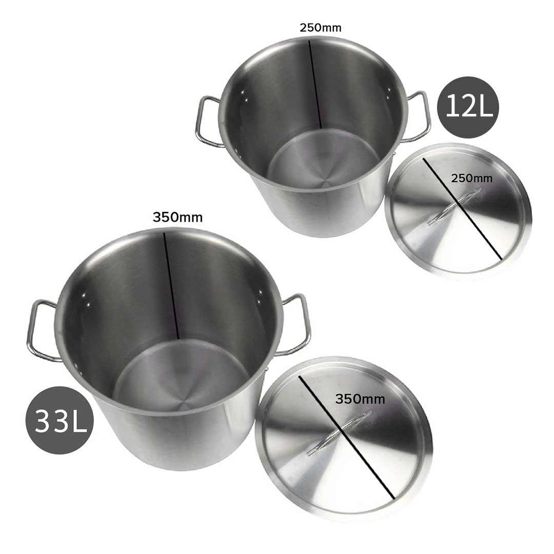 Soga Stock Pot 12L 33L Top Grade Thick Stainless Steel Stockpot 18/10, Home &Amp; Living, Kitchen &Amp; Dining, Cookware, Stock &Amp; Multi Pots, ,  - Nz Depot 4