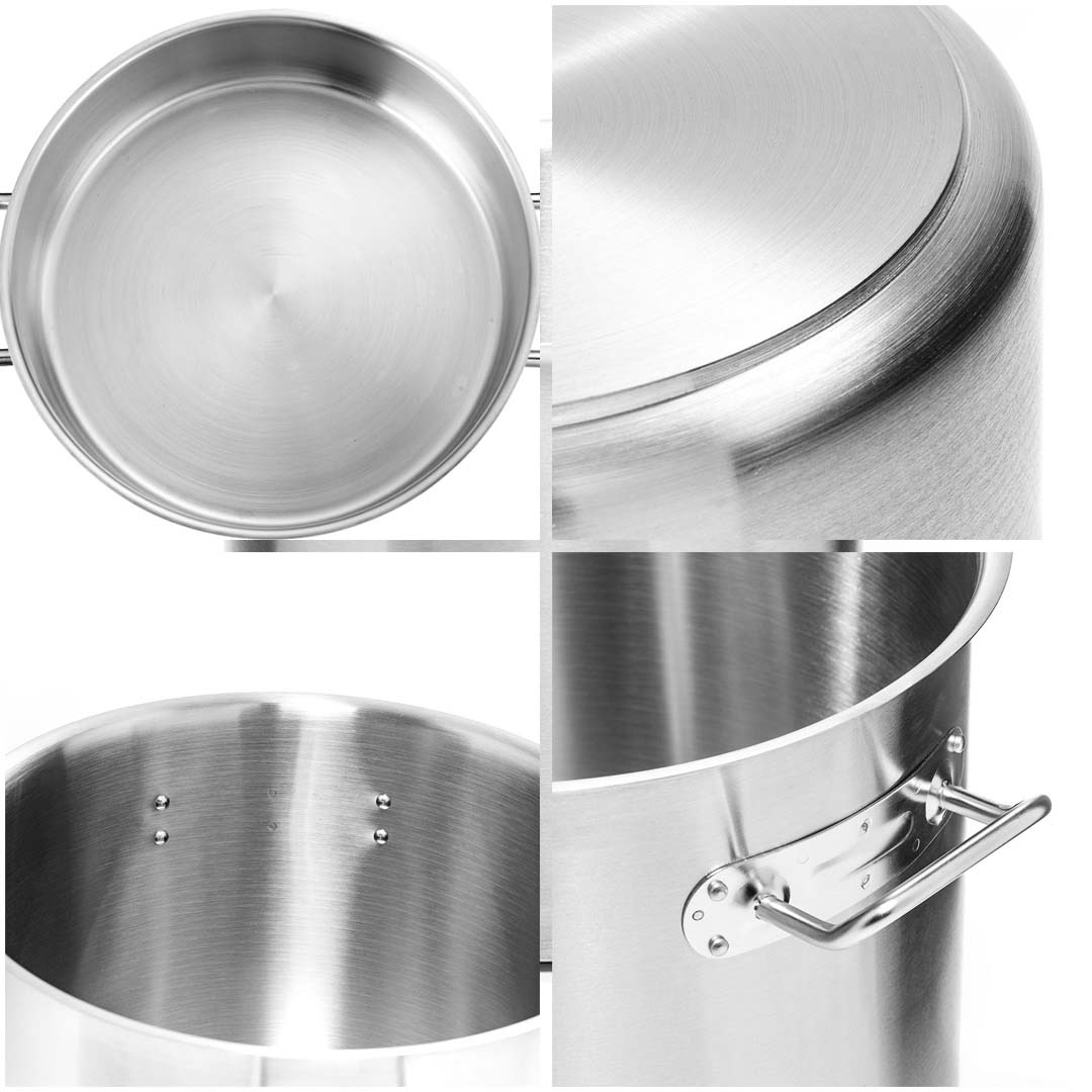 SOGA Stock Pot 12L Top Grade Thick Stainless Steel Stockpot 18/10 Without Lid, home & living, kitchen & dining, cookware, stock & multi pots, ,  - NZ DEPOT 6