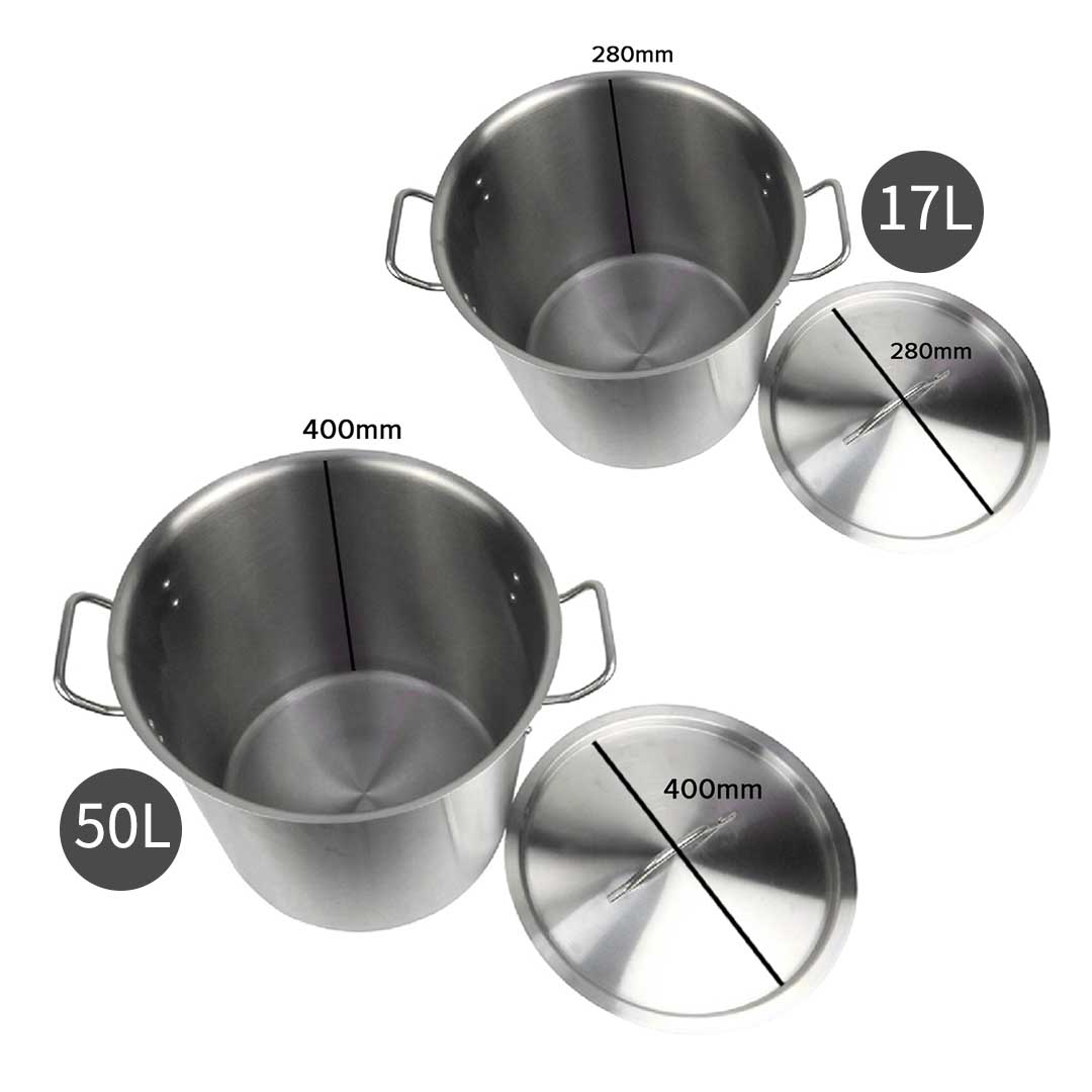 Soga Stock Pot 17L 50L Top Grade Thick Stainless Steel Stockpot 18/10, Home &Amp; Living, Kitchen &Amp; Dining, Cookware, Stock &Amp; Multi Pots, ,  - Nz Depot 4