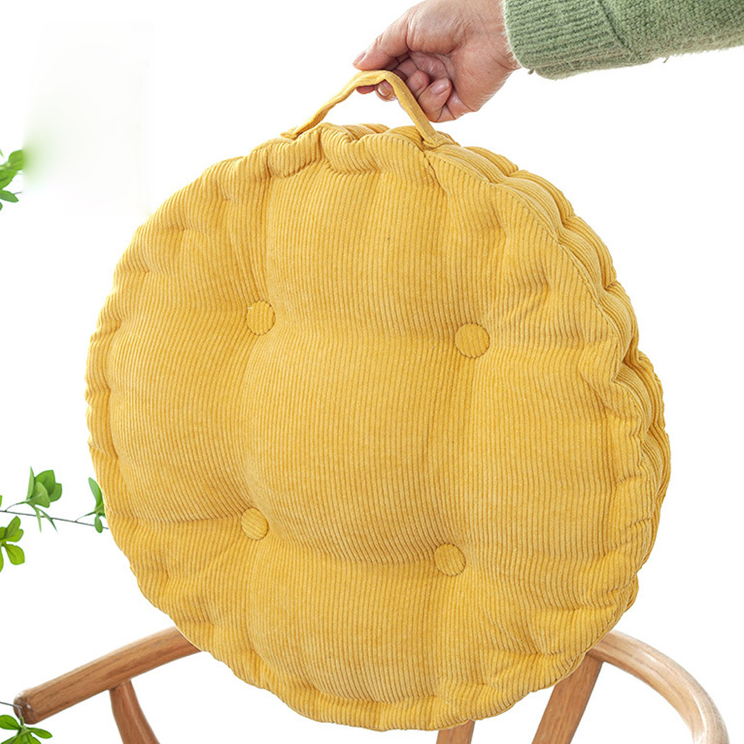 Soga Yellow Round Cushion Soft Leaning Plush Backrest Throw Seat Pillow Home Office Decor, Furniture, Living Room Furniture, Occasional Chairs, , ,  - Nz Depot 8