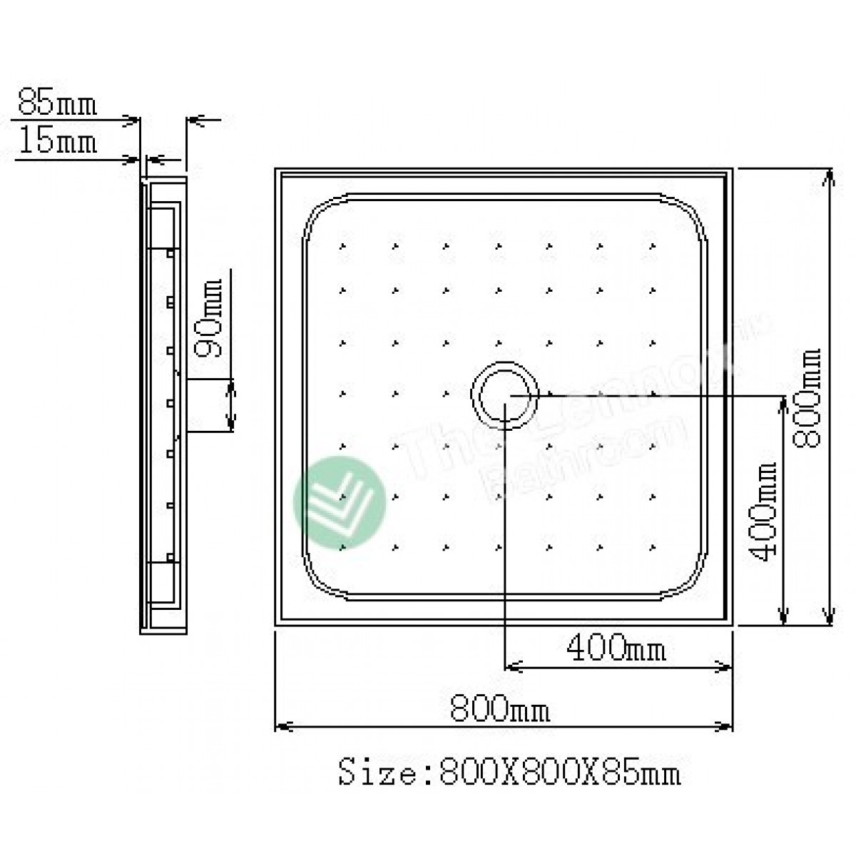 Shower Box Gulf Series 2 Sides 800X800X1830Mm Ri800 Square Shower Nz Depot 3 - Nz Depot