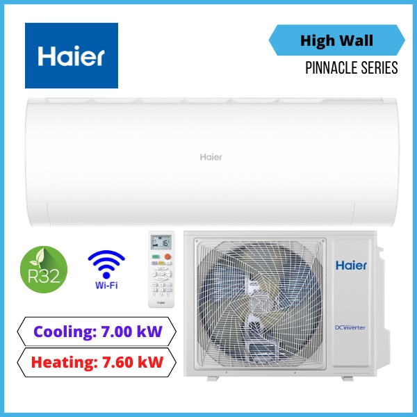 Haier 7.0Kw Pinnacle Series Air Conditioner High Wall As71Pddhra-Set - Nzdepot